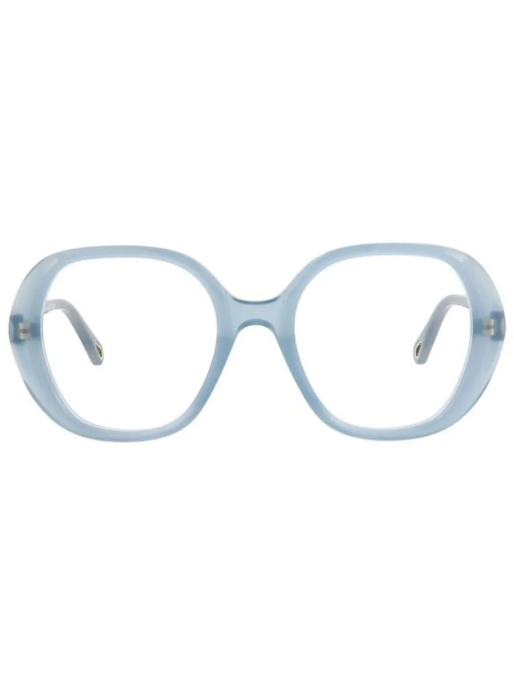 New Chloé Womens Square/Rectangle Light Blue Light Blue Transparent Fashion Desi
